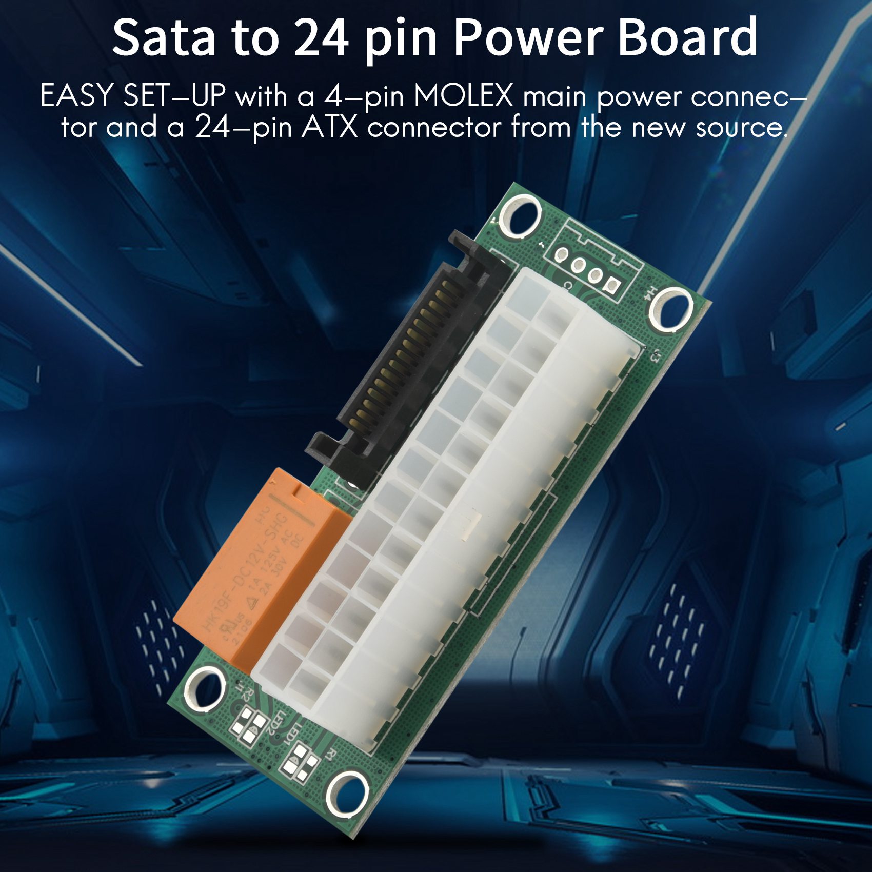 Atx Power Supply - لوحة طاقة SuperDeals مزدوجة PSU محول