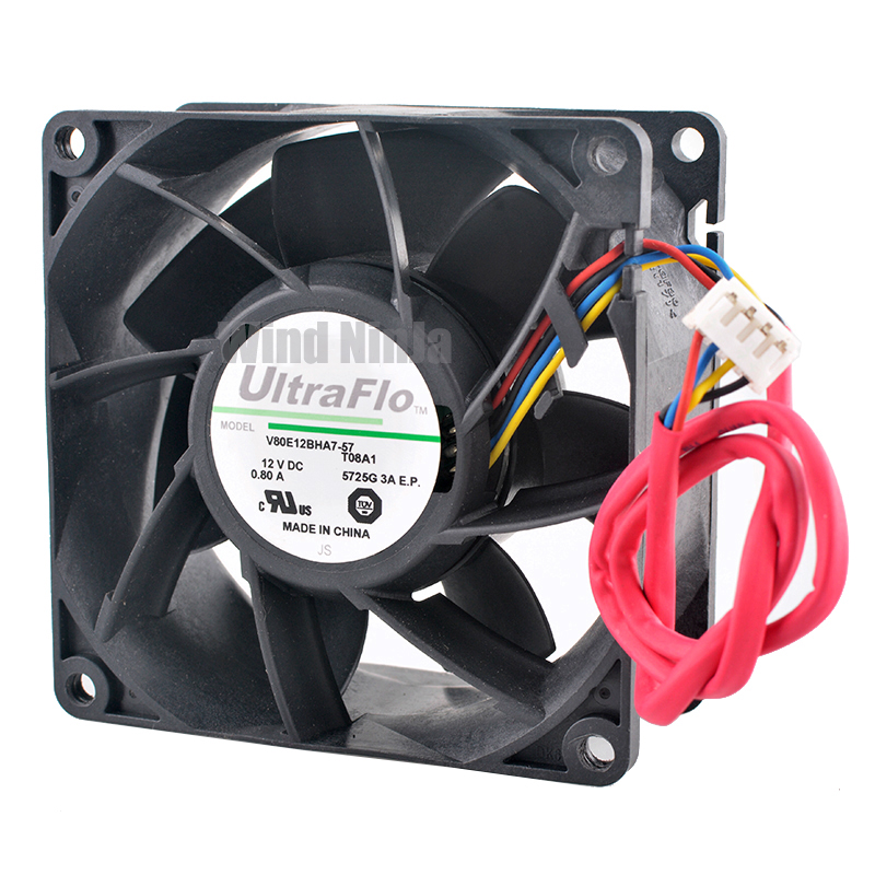 Server Power Supply - (قطعتان) مروحة تبريد للخادم V80E12BHA7-57 8038،