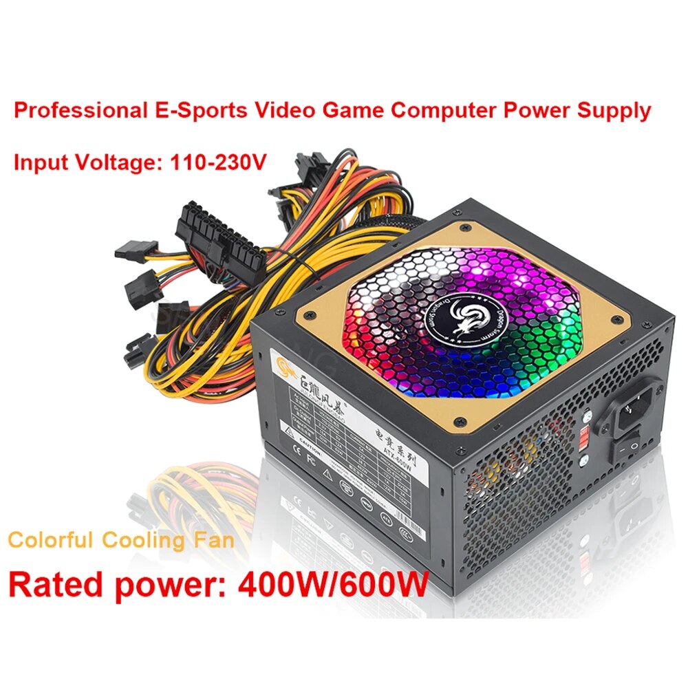 Power Supply 650W - ATX 400 واط 600 واط 110-230