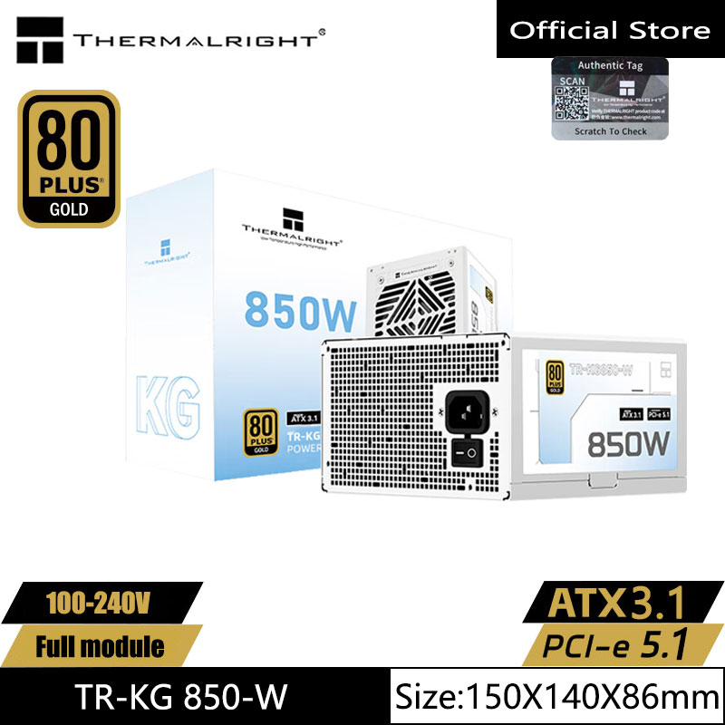 Power Supply 750W - Thermalright TR-KG850 ميدالية الذهب الأبيض مصدر