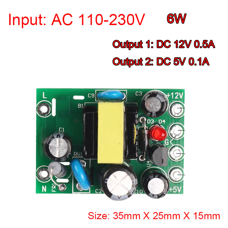 المزدوج الناتج معزولة تحويل ال - مراجعة Smps Power Supply وسعره