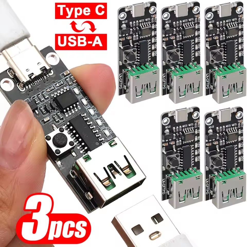 1-3 قطع من لوحة تفعيل USB-C 5A - مراجعة Modular Power Supply وسعره