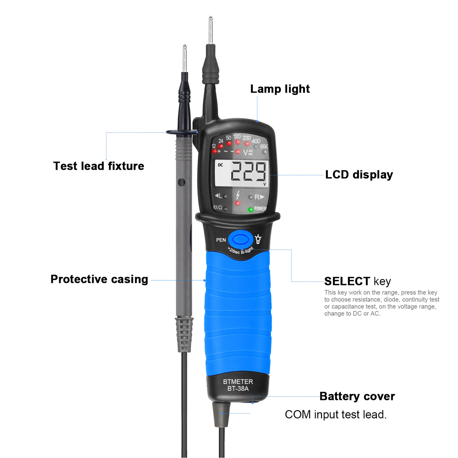 جهاز قياس الجهد الكهربائي AC/D - مراجعة Power Supply Tester وسعره
