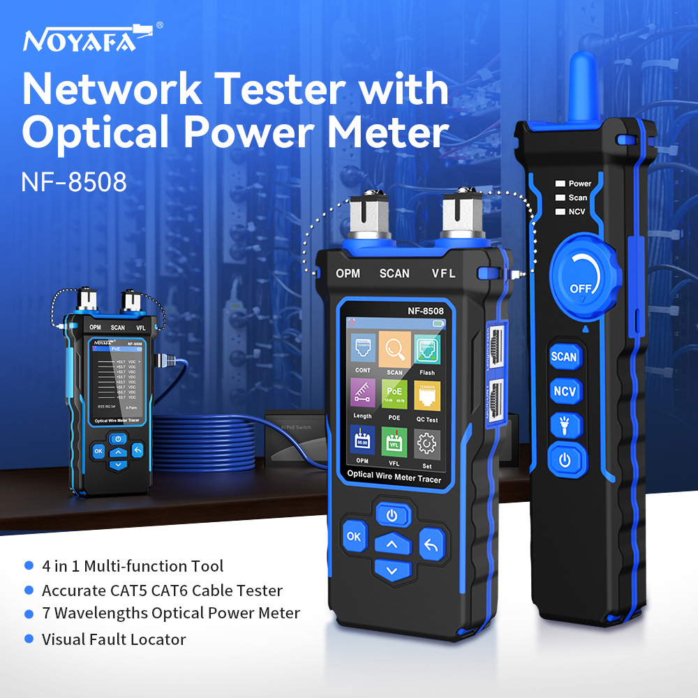 NOYAFA NF-8508 كابل المقتفي LA - مراجعة Power Supply Tester وسعره
