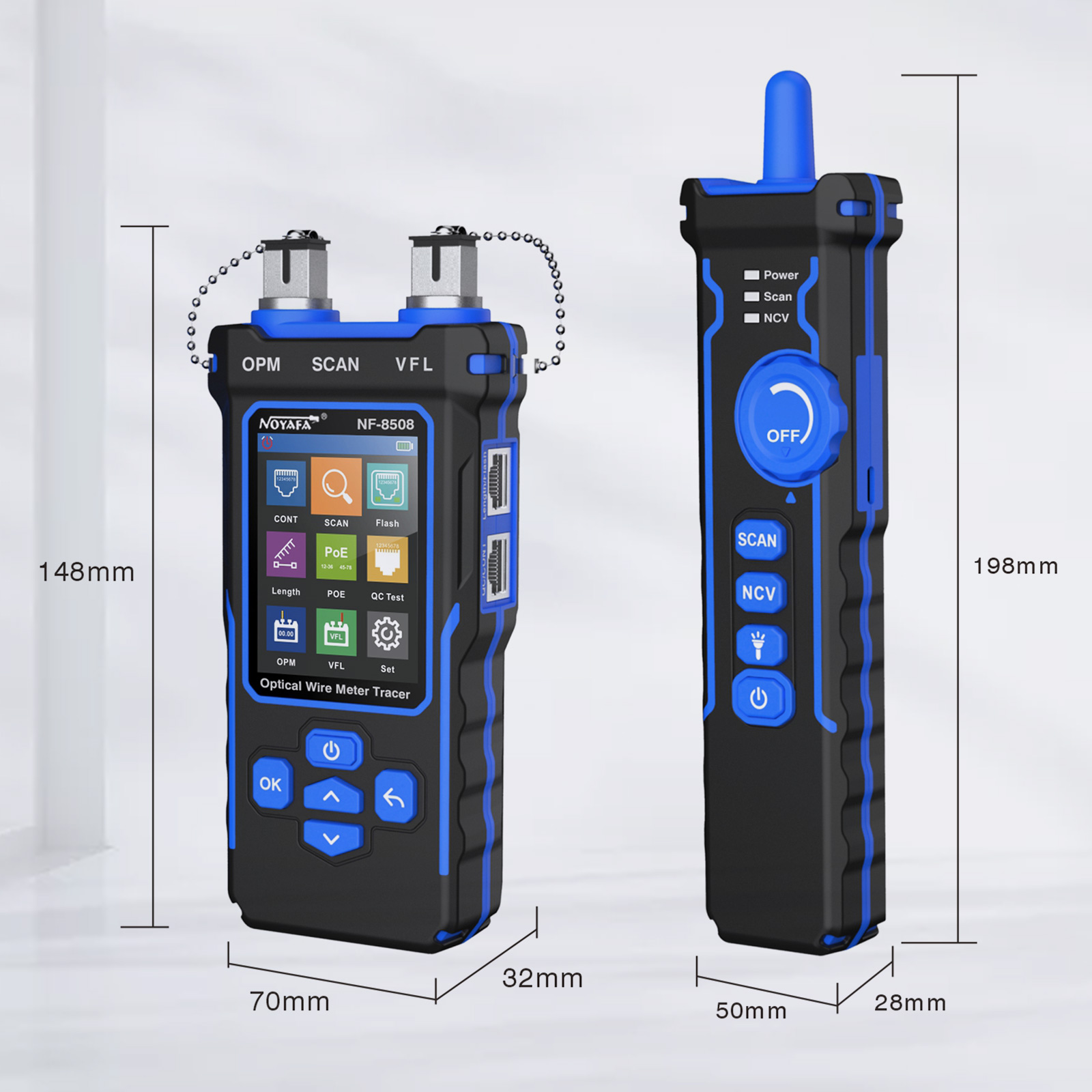 NOYAFA NF-8508 كابل المقتفي LA - مراجعة Power Supply Tester وسعره